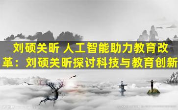 刘硕关昕 人工智能助力教育改革：刘硕关昕探讨科技与教育创新